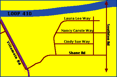 Location Map of the Ghost Tracks